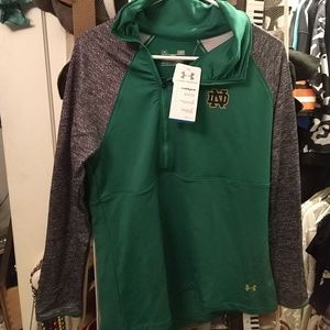 Notre Dame Under Armour coldgear half zip